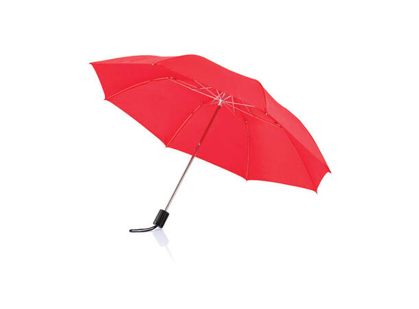 Deluxe 20" sammenleggbar paraply rød 